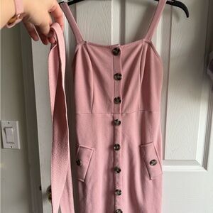 Pink Button-Down Dress